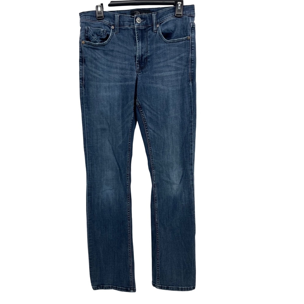 Seeded & Sewn Isaac Regular Bootcut Jeans Blue Denim Mens 30x34